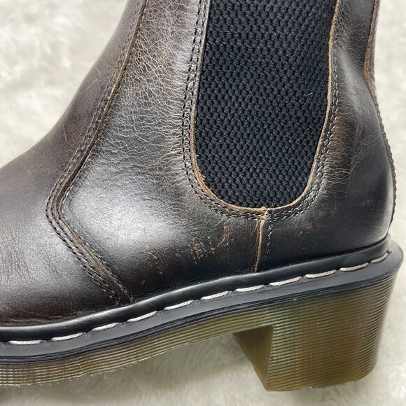 Dr. Martens Brown Ankle Boots - Picture 11 of 14